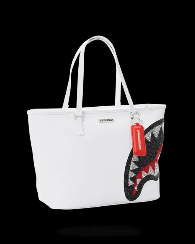 TOTES>SPRAYGROUND CLEARCUT TOTE (WHITE)