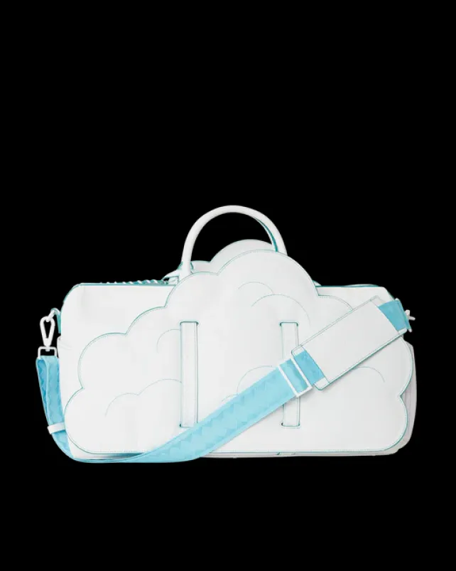 DUFFLES>SPRAYGROUND CLOUDY WITH A CHANCE OF SHARK DUFFLE