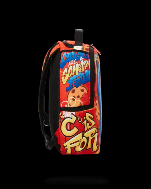 MINI BACKPACKS>SPRAYGROUND COOKIE MONSTER ON THE RUN MINI BACKPACK