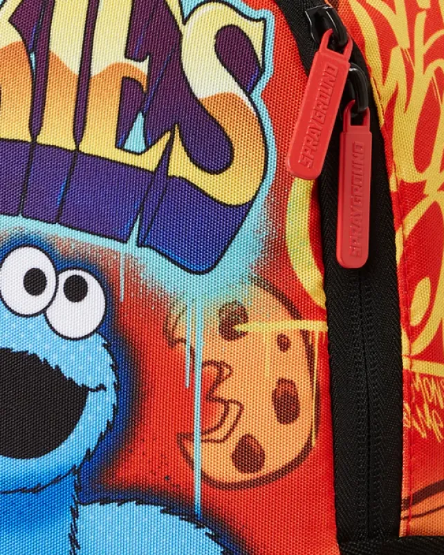 MINI BACKPACKS>SPRAYGROUND COOKIE MONSTER ON THE RUN MINI BACKPACK
