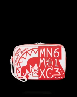 TOILETRIES AKA MONEY BAGS>SPRAYGROUND DANGER DANGER TOILETRY BAG