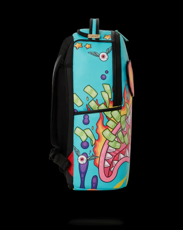 BACKPACKS>SPRAYGROUND DAZED u0026 SHARK DOUBLE LIFE (WITH REMOVABLE EYE PATCHES)