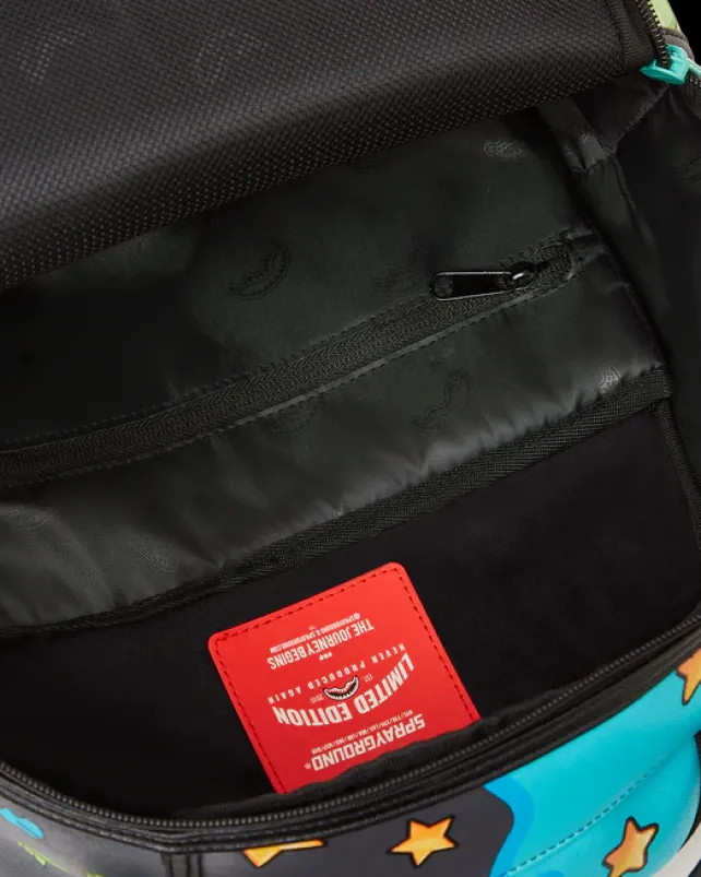 BACKPACKS>SPRAYGROUND DAZED u0026 SHARK DOUBLE LIFE (WITH REMOVABLE EYE PATCHES)