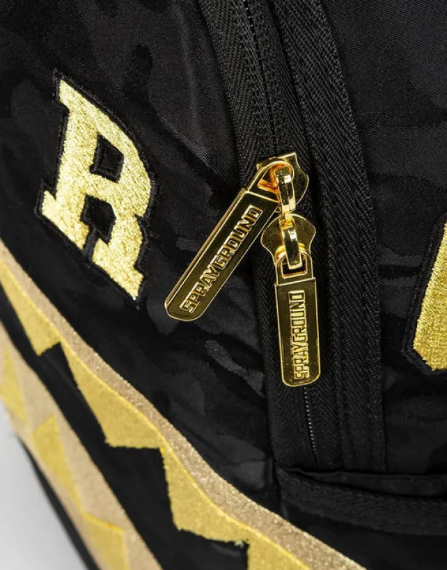 BACKPACKS>SPRAYGROUND DESTROY SHARK (GOLD CAMO)
