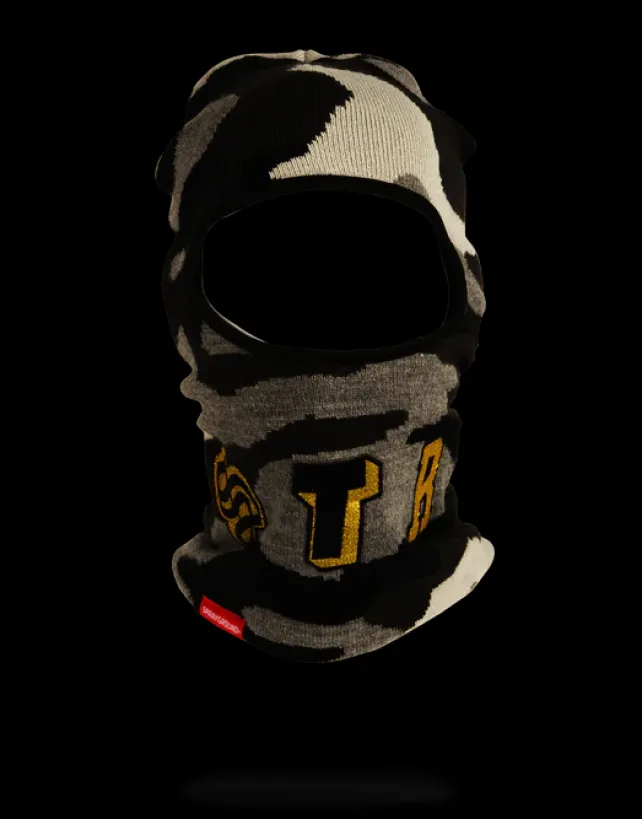 SKI MASKS>SPRAYGROUND DESTROY SKI MASK (GOLD CAMO)