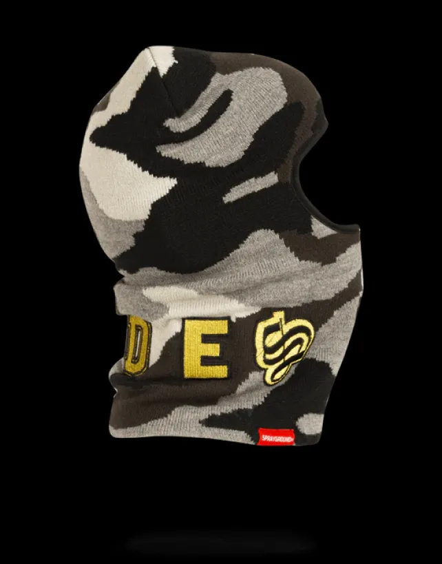 SKI MASKS>SPRAYGROUND DESTROY SKI MASK (GOLD CAMO)