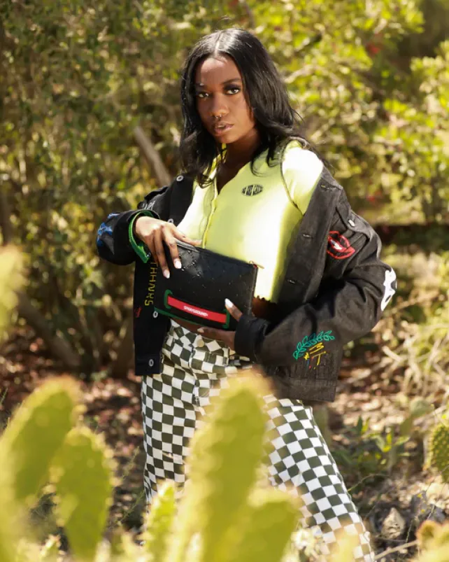 CROSSOVER CLUTCHES>SPRAYGROUND DINERO CROSSOVER CLUTCH