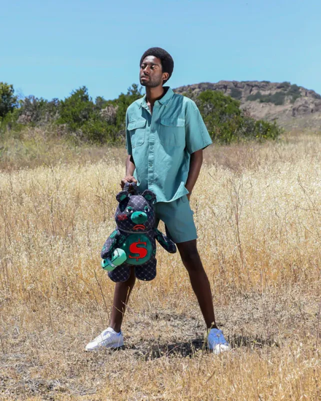 TEDDY BEAR BACKPACKS|BACKPACKS>SPRAYGROUND DINERO MONEYBEAR TEDDYBEAR BACKPACK