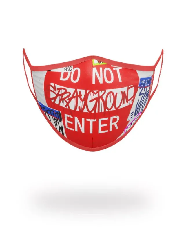 FACE MASKS>SPRAYGROUND DO NOT ENTER FORM-FITTING MASK