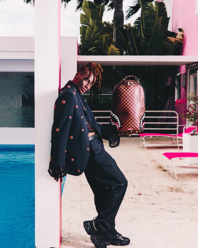 BACKPACKS>SPRAYGROUND DOUBLE TROUBLE BACKPACK (DLXV)