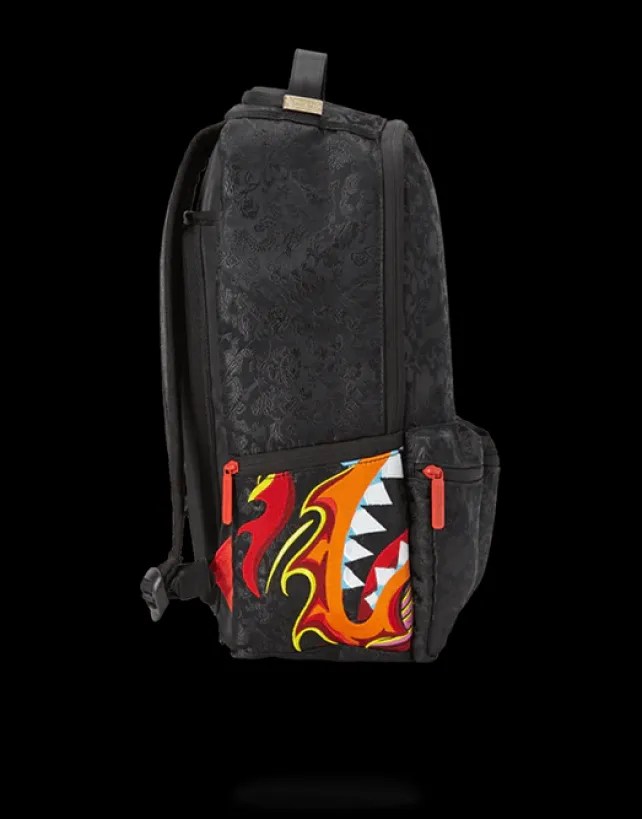 BACKPACKS>SPRAYGROUND DRAGON SIDE SHARK CARGO