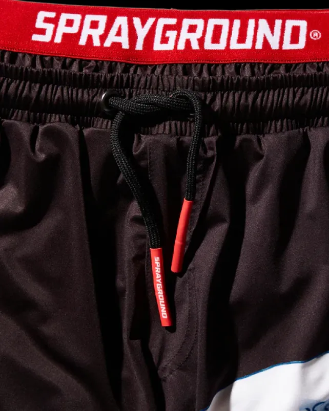 SWIMWEAR>SPRAYGROUND DRAGON WAVE CORTO SWIM TRUNKS (BLACK)