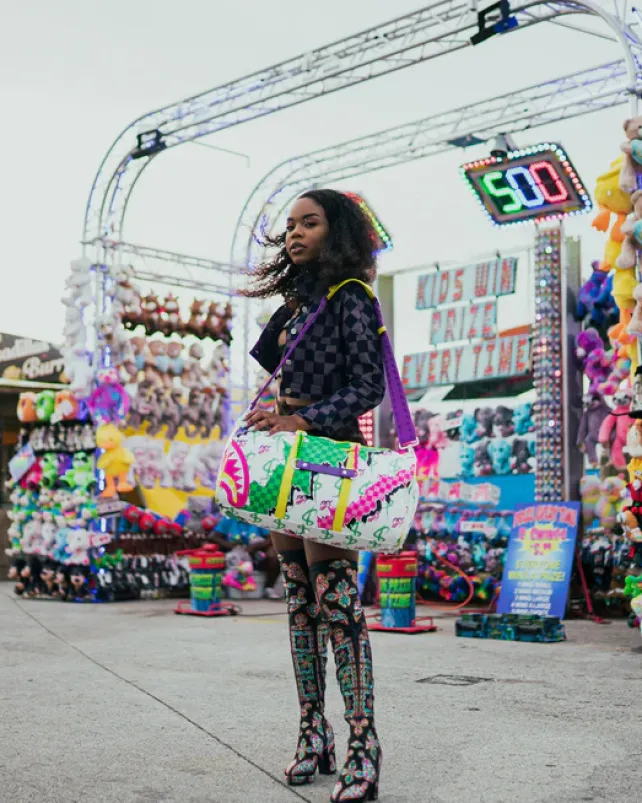 DUFFLES>SPRAYGROUND DREAMY TECHNICOLOR DUFFLE