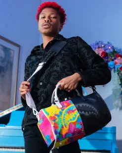 DUFFLES>SPRAYGROUND EUPHORIC DARKNESS MINI DUFFLE