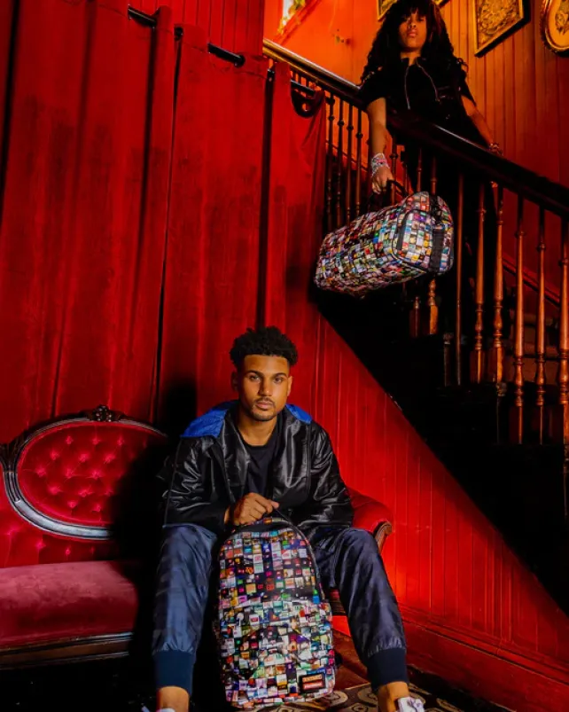 BACKPACKS>SPRAYGROUND EXIT ART COLLAB BACKPACK (DLXV)