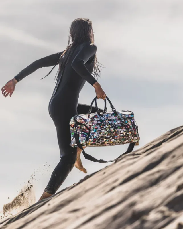 DUFFLES>SPRAYGROUND EXIT ART COLLAB DUFFLE
