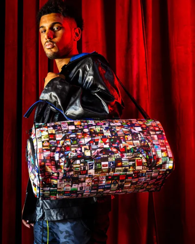 DUFFLES>SPRAYGROUND EXIT ART COLLAB DUFFLE
