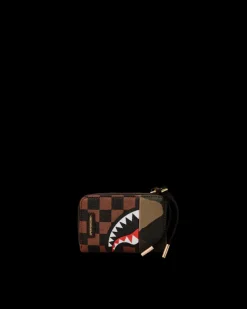 WALLETS>SPRAYGROUND EXTERIOR GOLD ZIP POCKET SHARKS IN PARIS WALLET