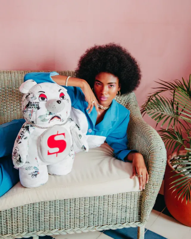 TEDDY BEAR BACKPACKS|BACKPACKS>SPRAYGROUND FEROCIOU$ MONEYBEAR TEDDYBEAR BACKPACK