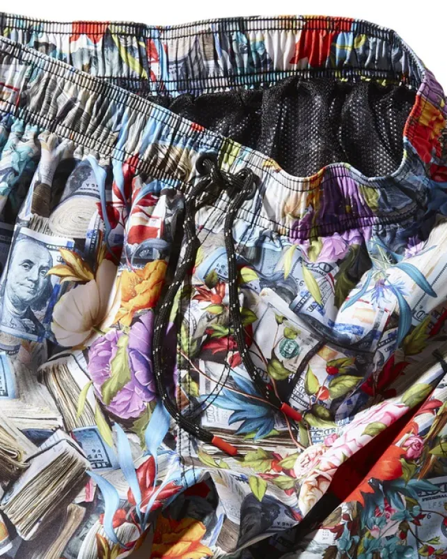 SWIMWEAR>SPRAYGROUND FLORAL MONEY SHOTO SWIM TRUNKS