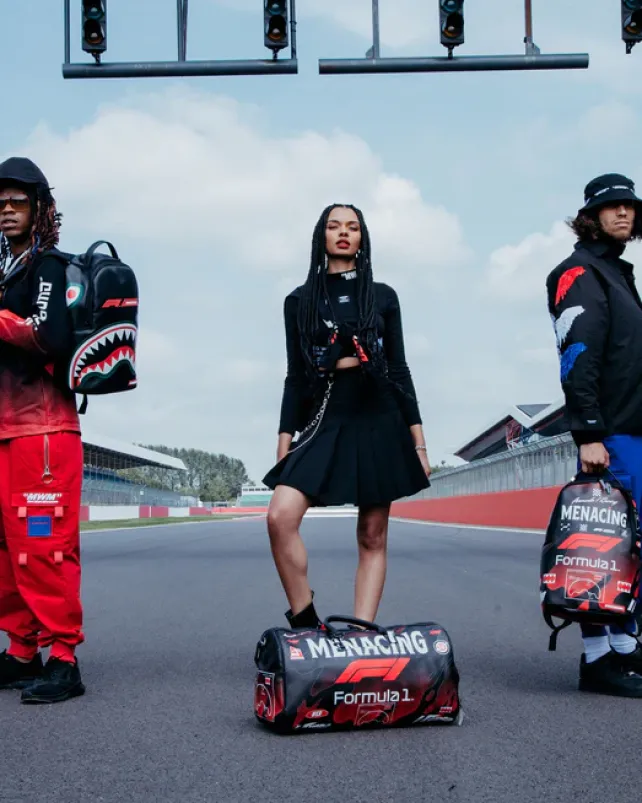 DUFFLES>SPRAYGROUND FORMULA 1 MENACING DUFFLE