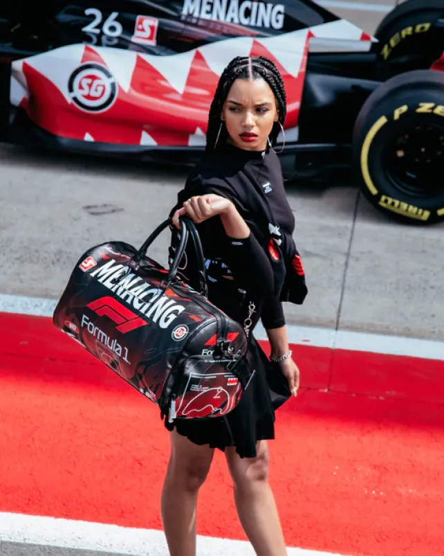 DUFFLES>SPRAYGROUND FORMULA 1 MENACING DUFFLE