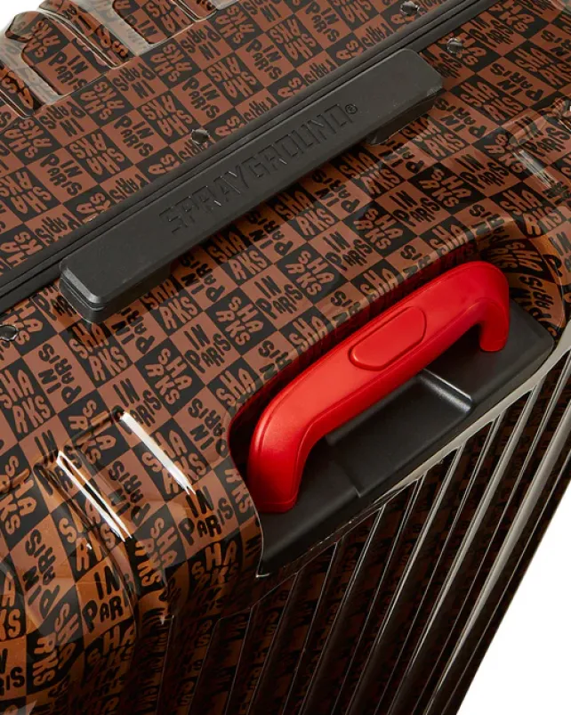 CARRY-ON LUGGAGE>SPRAYGROUND FRENZY SHARKS SHARKNAUTICS HARDSHELL CARRY-ON LUGGAGE