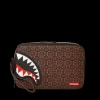 TOILETRIES AKA MONEY BAGS>SPRAYGROUND FRENZY SHARKS TOILETRY BAG