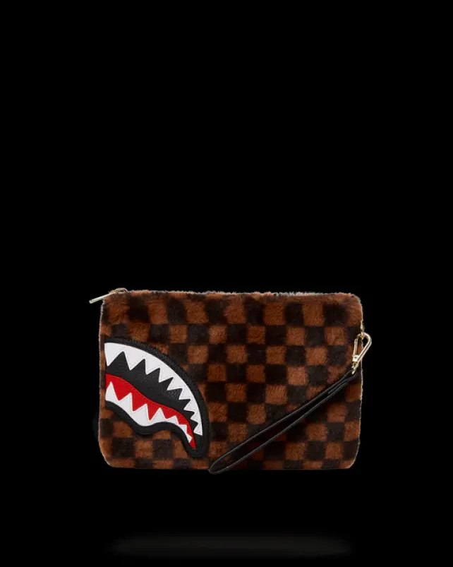 CROSSOVER CLUTCHES>SPRAYGROUND FURRR SHARKS IN PARIS CROSSOVER CLUTCH