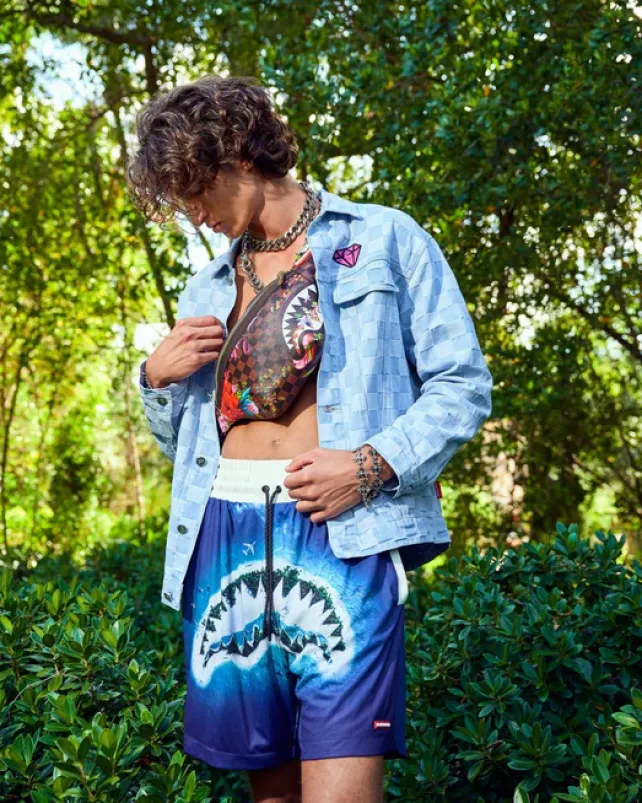 CROSSBODYS>SPRAYGROUND GARDEN OF SHARKS SAVVY CROSSBODY