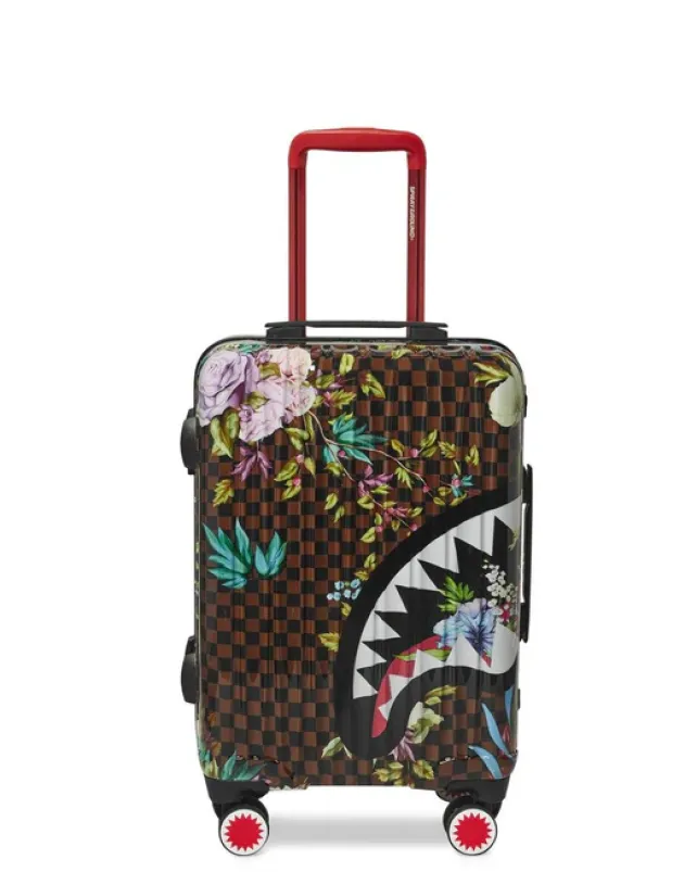 CARRY-ON LUGGAGE>SPRAYGROUND GARDEN OF SHARKS SHARKNAUTICS HARDSHELL CARRY-ON LUGGAGE