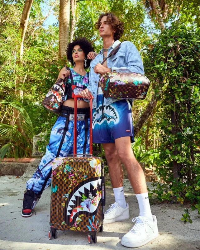 TOTES>SPRAYGROUND GARDEN OF SHARKS TOTE