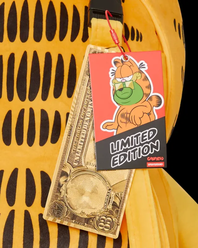 TEDDY BEAR BACKPACKS|BACKPACKS>SPRAYGROUND GARFIELD MONEYBEAR SUIT TEDDYBEAR BACKPACK