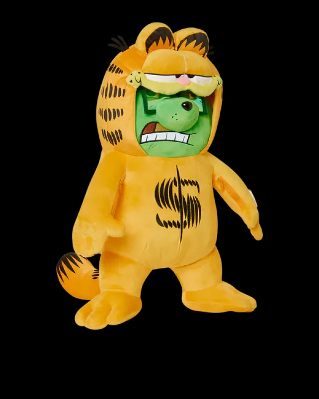 TEDDY BEAR BACKPACKS|BACKPACKS>SPRAYGROUND GARFIELD MONEYBEAR SUIT TEDDYBEAR BACKPACK