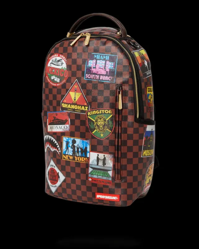 BACKPACKS>SPRAYGROUND GLOBAL MOGUL DLXV BACKPACK
