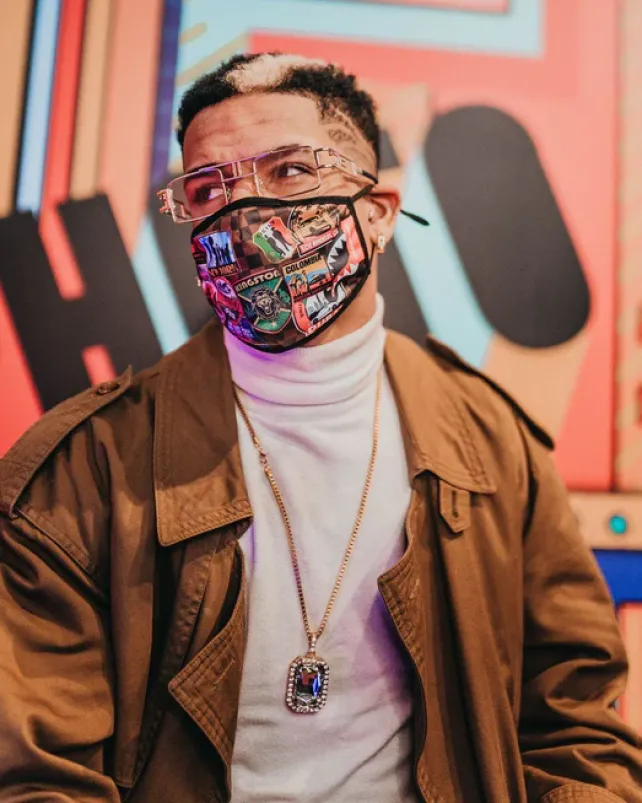FACE MASKS>SPRAYGROUND GLOBAL MOGUL FACE MASK
