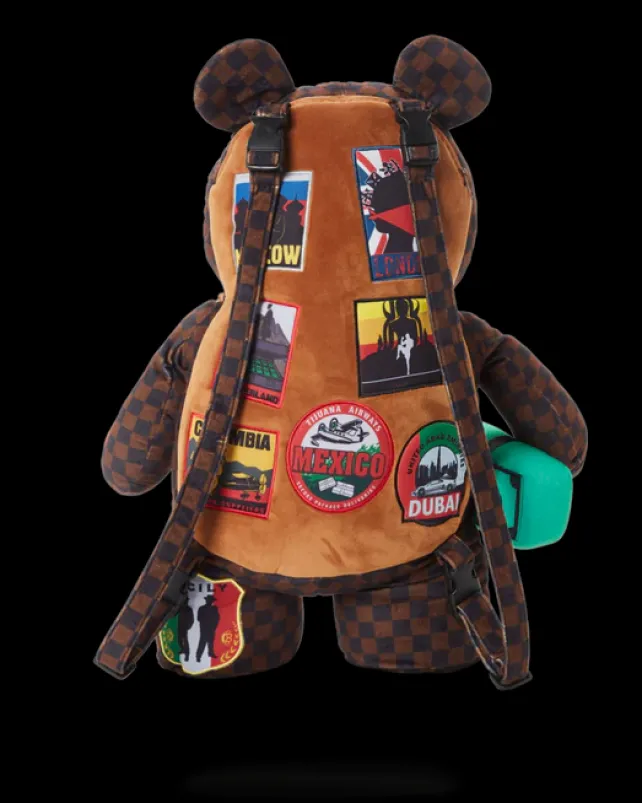 TEDDY BEAR BACKPACKS|BACKPACKS>SPRAYGROUND GLOBAL MOGUL MONEYBEAR TEDDYBEAR BACKPACK