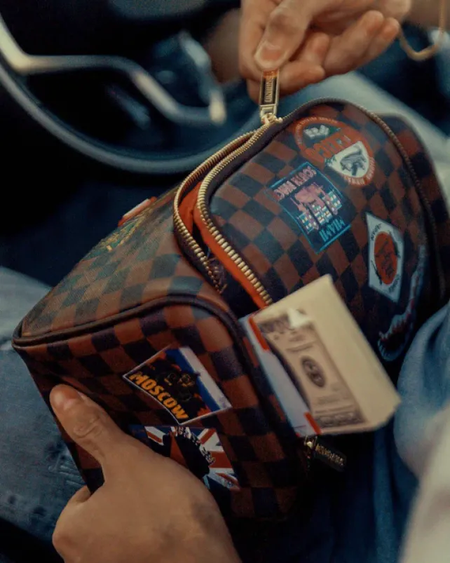 TOILETRIES AKA MONEY BAGS>SPRAYGROUND GLOBAL MOGUL TOILETRY BAG