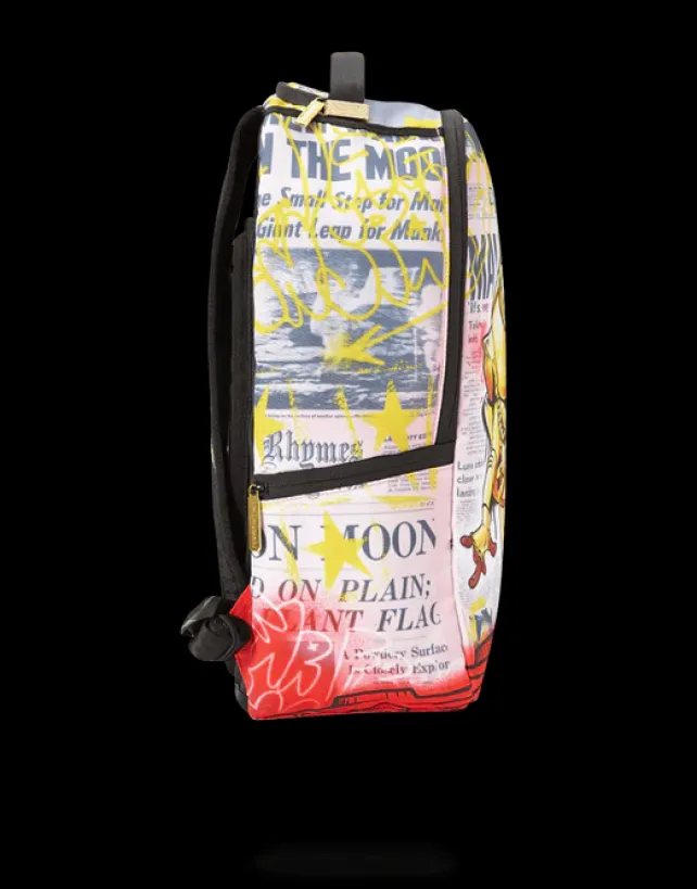 BACKPACKS>SPRAYGROUND GOLD ASTRONAUT 1969 MOON WALK