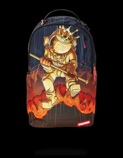 BACKPACKS>SPRAYGROUND GOLD ASTRONAUT METEOR SHARK