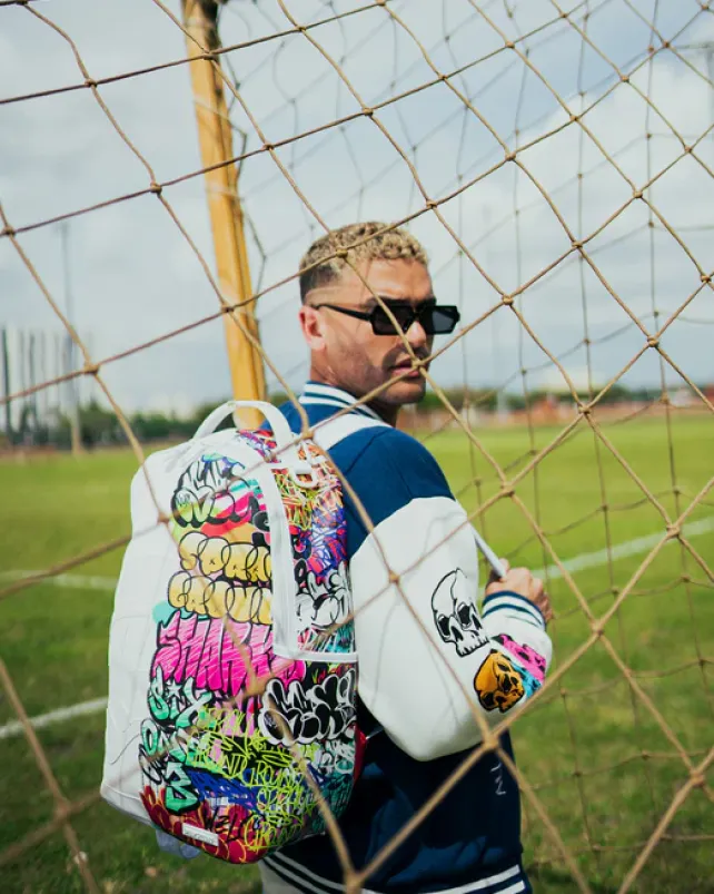 BACKPACKS>SPRAYGROUND HALF GRAFF BACKPACK (DLXV)
