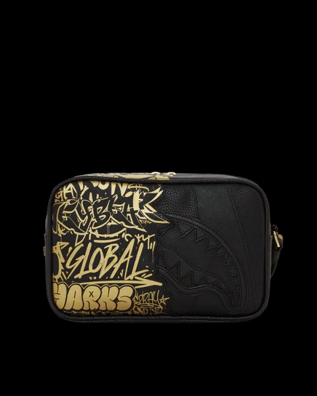 TOILETRIES AKA MONEY BAGS>SPRAYGROUND HALF GRAFF GLIDE TOILETRY BRICKSIDE BAG