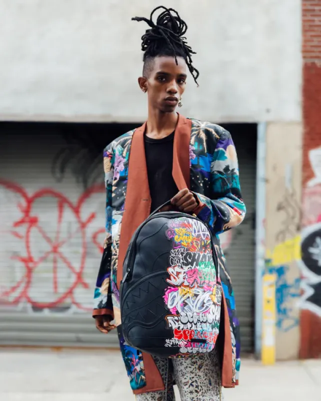BACKPACKS>SPRAYGROUND HALF GRAFF NIGHT BACKPACK (DLXV)