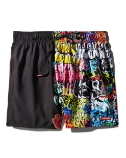 SWIMWEAR>SPRAYGROUND HALF GRAFF SHOTO SWIM TRUNKS