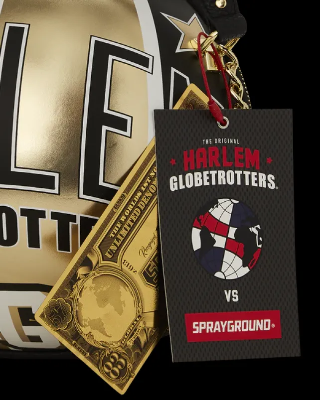 HANDBAGS|BACKPACKS>SPRAYGROUND HARLEM GLOBETROTTERS BASKETBALL BAG