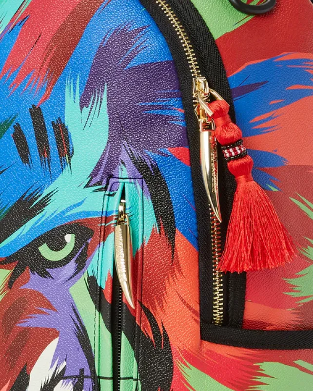 BACKPACKS>SPRAYGROUND HEAR MY ROAR A.i.6 SANDFLOWER COLLAB BACKPACK (DLXV)