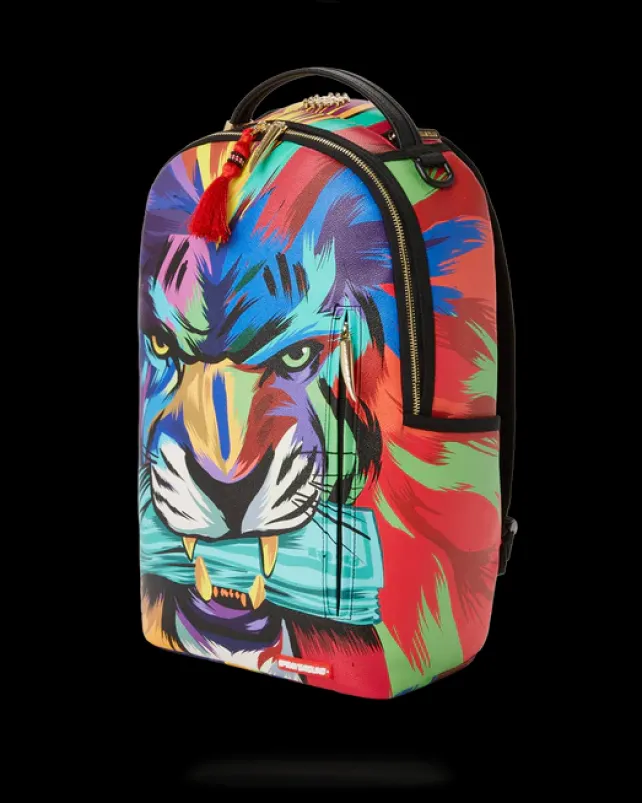 BACKPACKS>SPRAYGROUND HEAR MY ROAR A.i.6 SANDFLOWER COLLAB BACKPACK (DLXV)