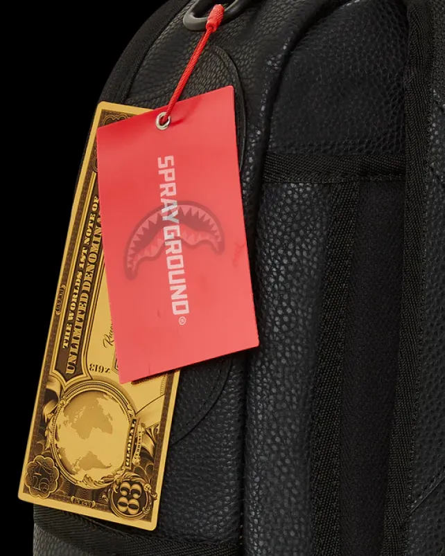 BACKPACKS>SPRAYGROUND HEAVY METAL SHARK BLACK BACKPACK (DLXV)