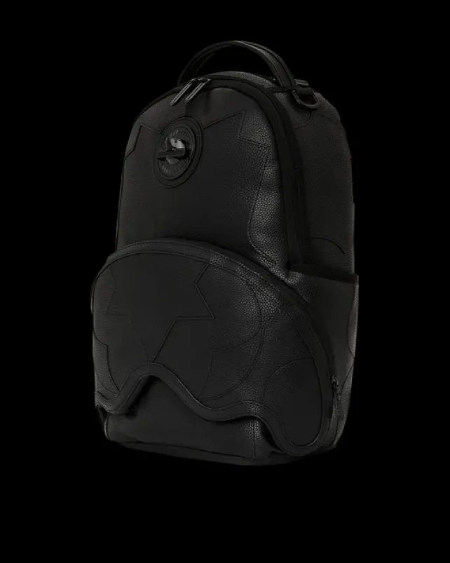 BACKPACKS>SPRAYGROUND HEAVY METAL SHARK BLACK BACKPACK (DLXV)