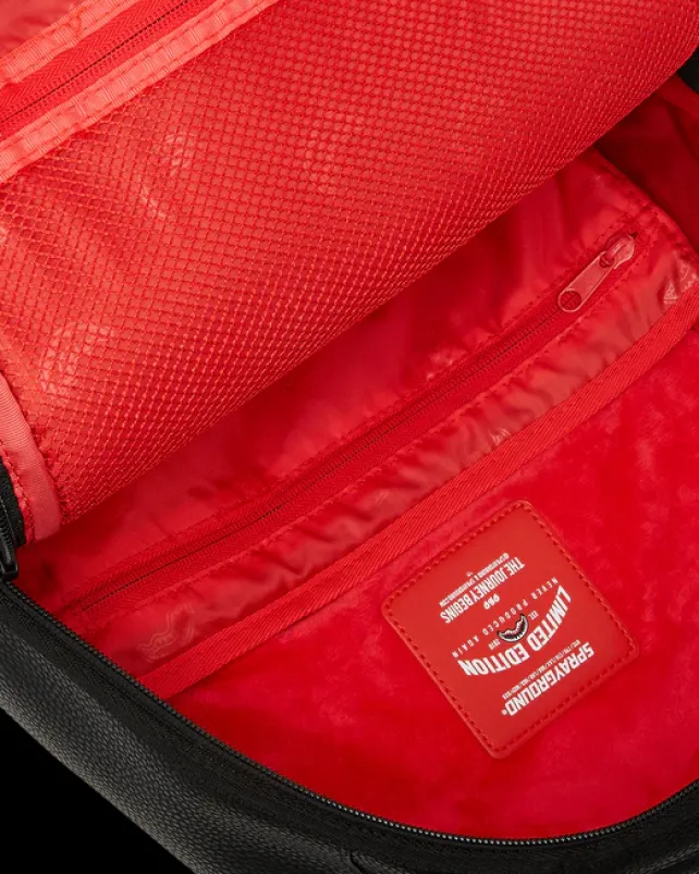 BACKPACKS>SPRAYGROUND HEAVY METAL SHARK BLACK BACKPACK (DLXV)